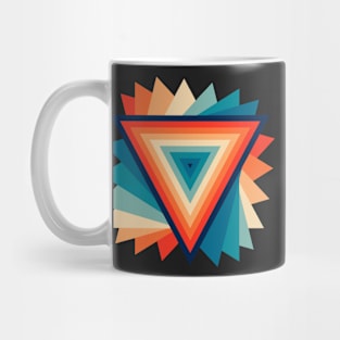 triangle groovy retro Mug